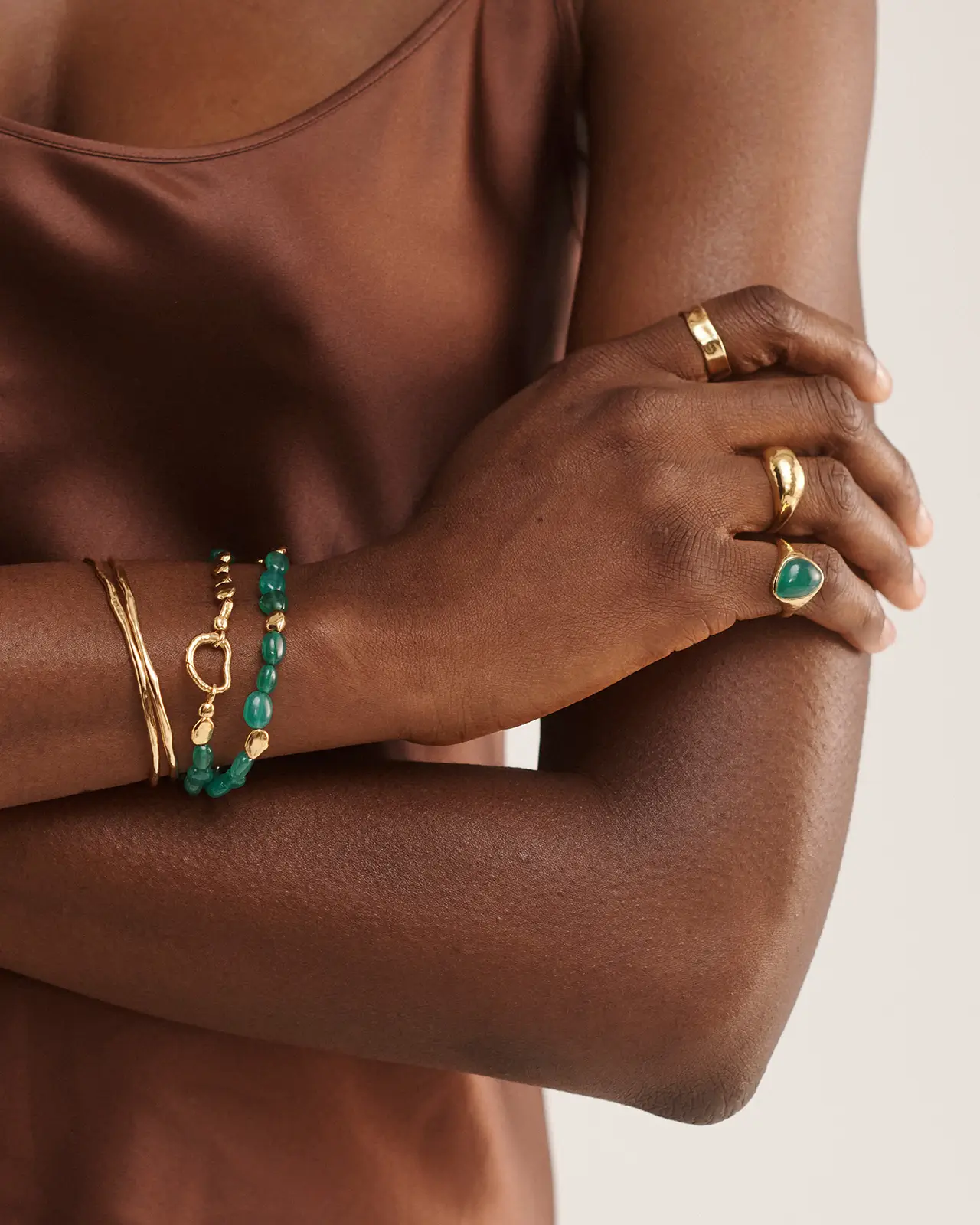 Green Gemstone Bracelet - 图片 4