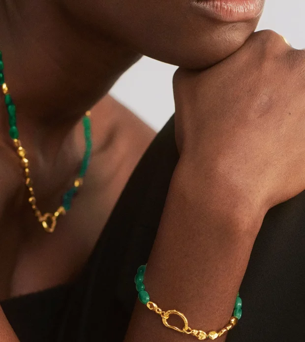Green Gemstone Bracelet - 图片 2