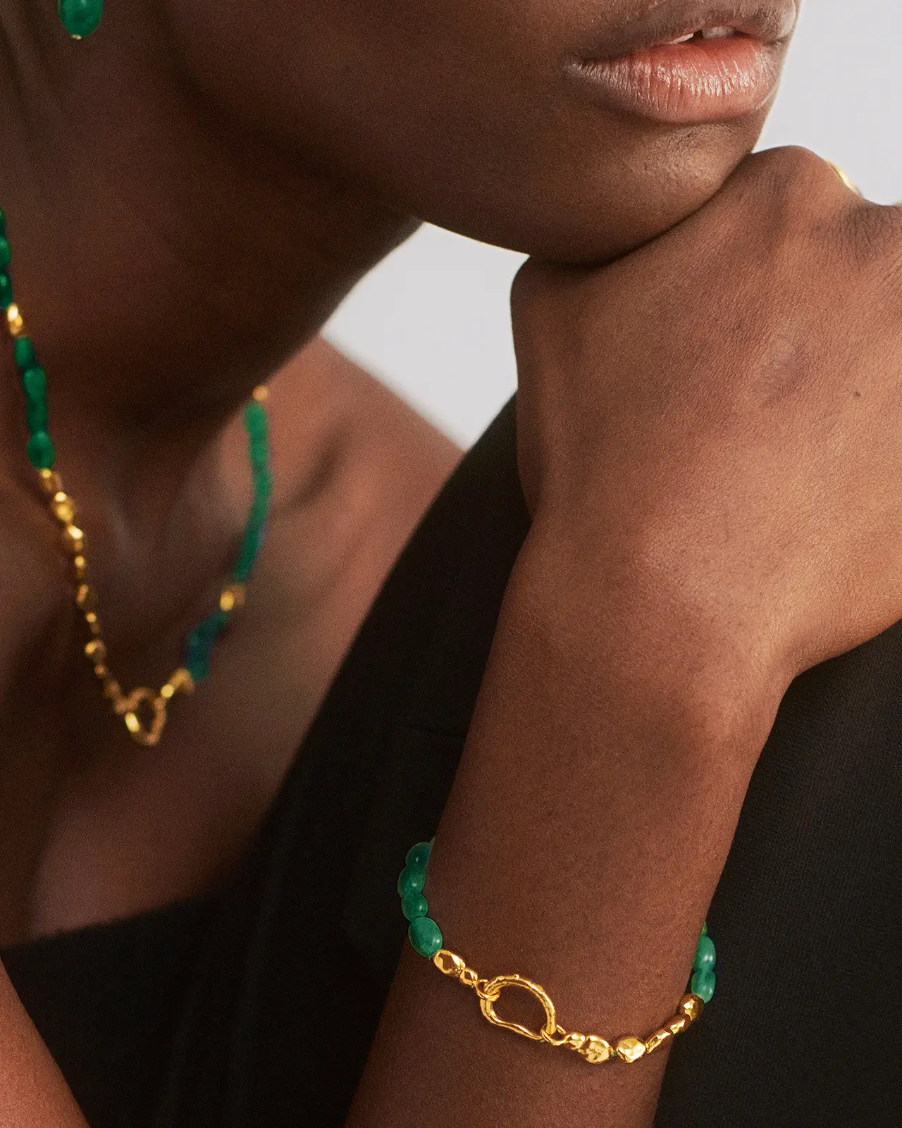 Green Gemstone Bracelet - 图片 2