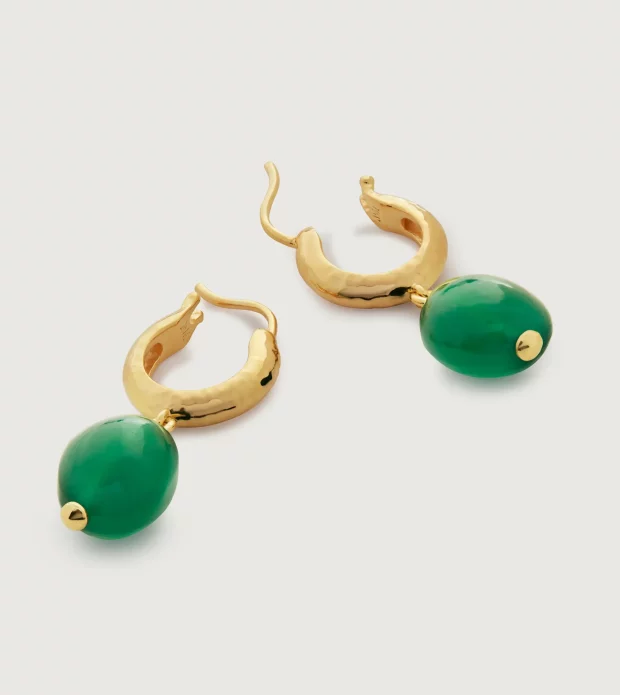 Green Gemstone Earrings