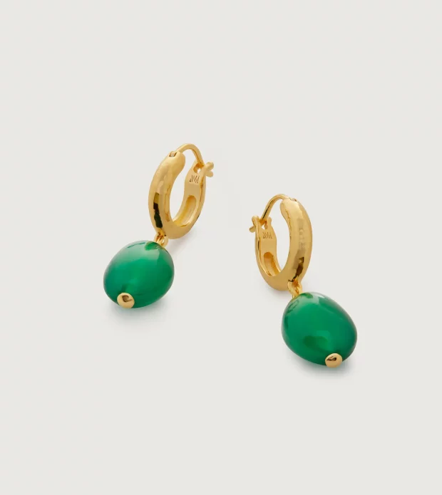 Green Gemstone Earrings - 图片 3