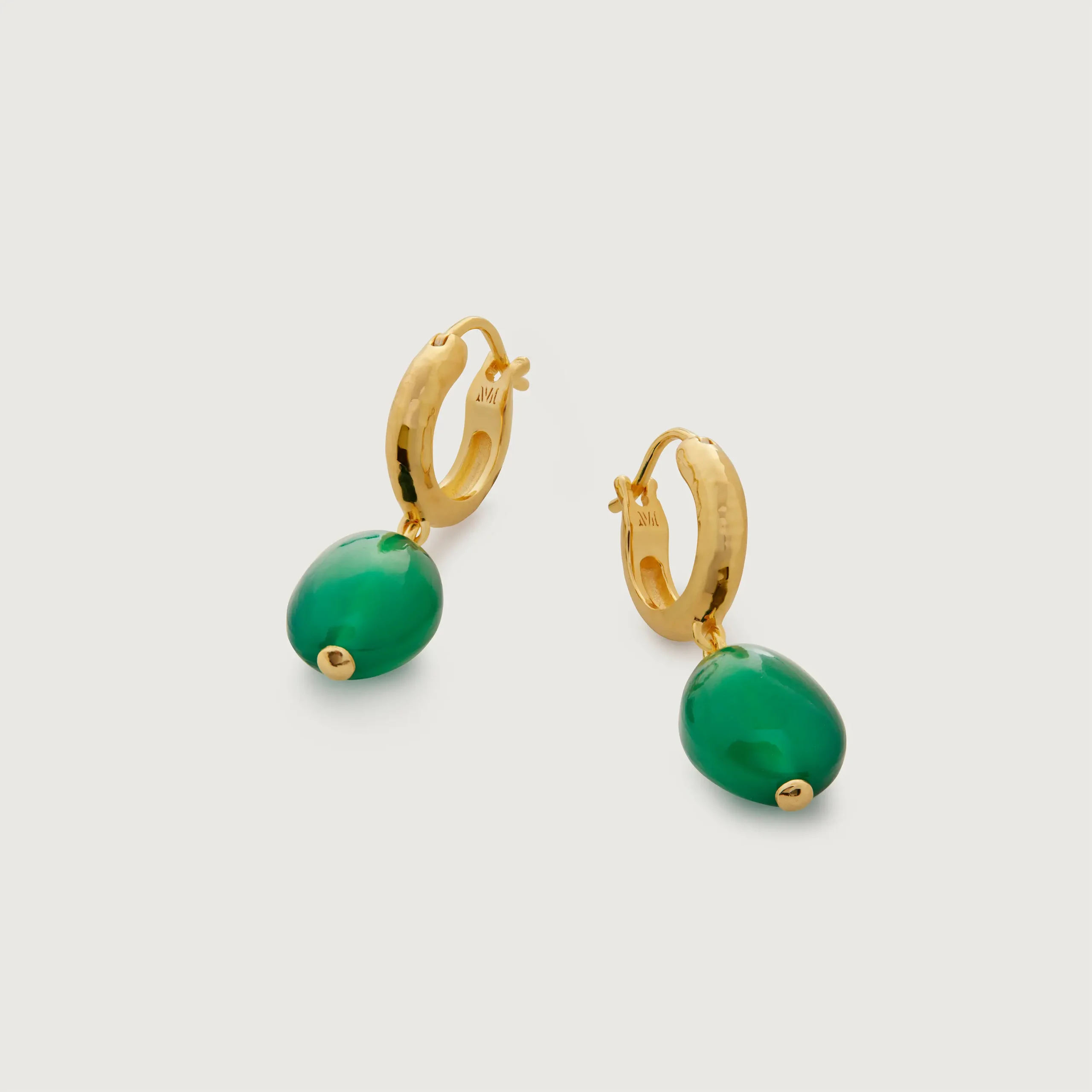 Green Gemstone Earrings - 图片 3