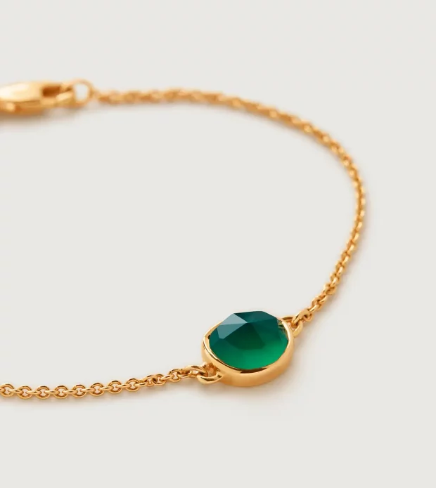 Green Onyx Chain Bracelet - 图片 3
