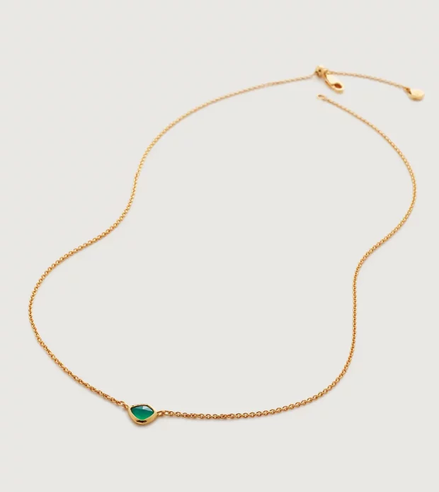 Green Onyx Nugget Necklace - 图片 4