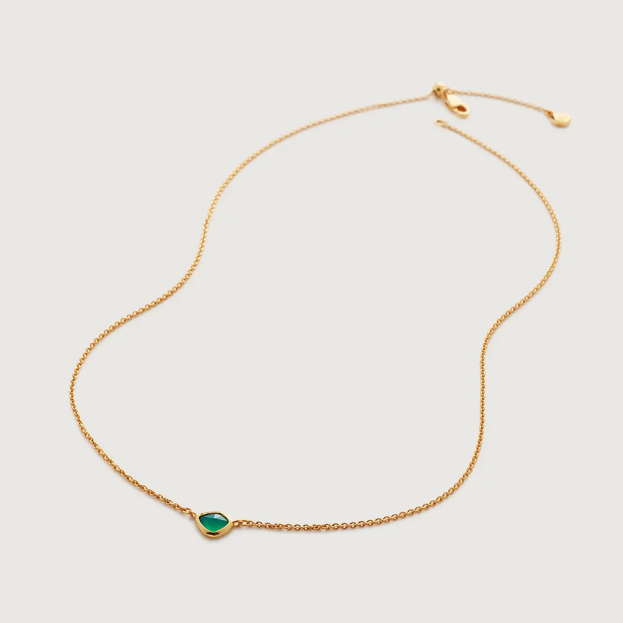 Green Onyx Nugget Necklace - 图片 4
