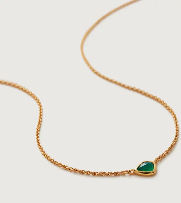 Green Onyx Nugget Necklace