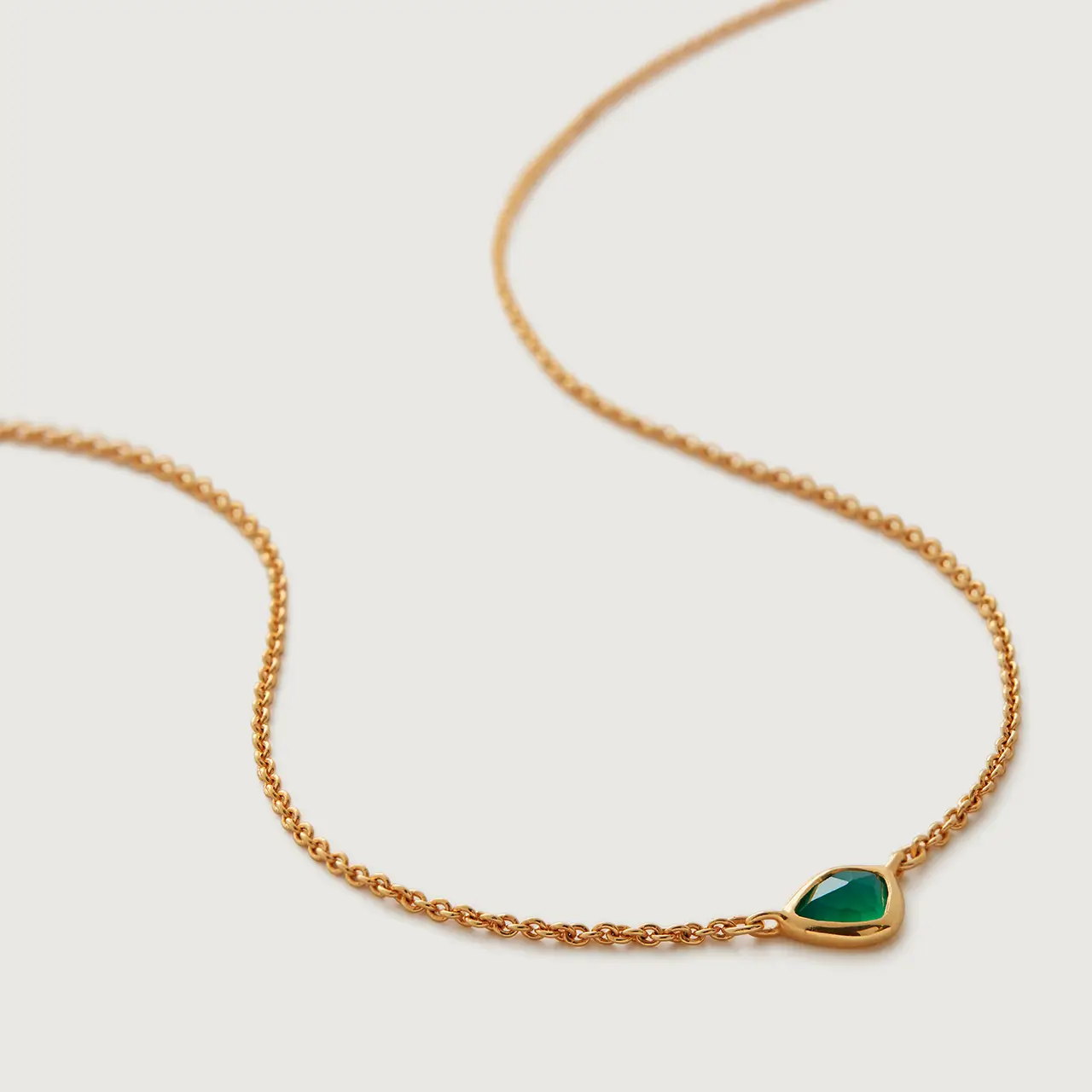 Green Onyx Nugget Necklace