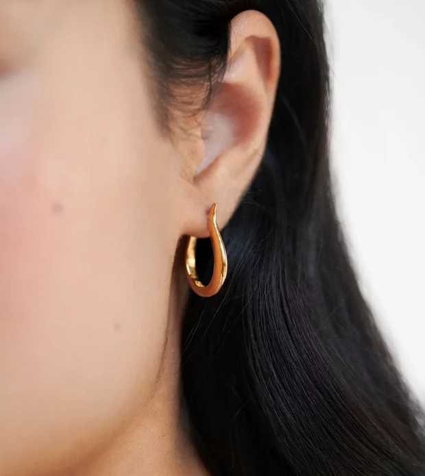 Medium Hoop Earrings - 图片 2