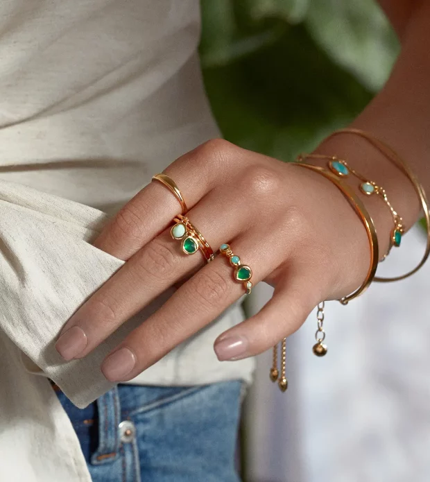 Mix Gems Eternity Ring - 图片 4