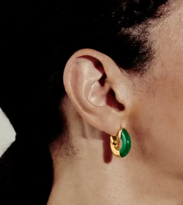 Small Gemstone Earrings - 图片 2