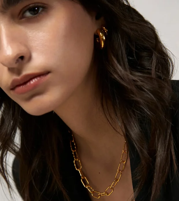 Textured Chunky Necklace - 图片 2