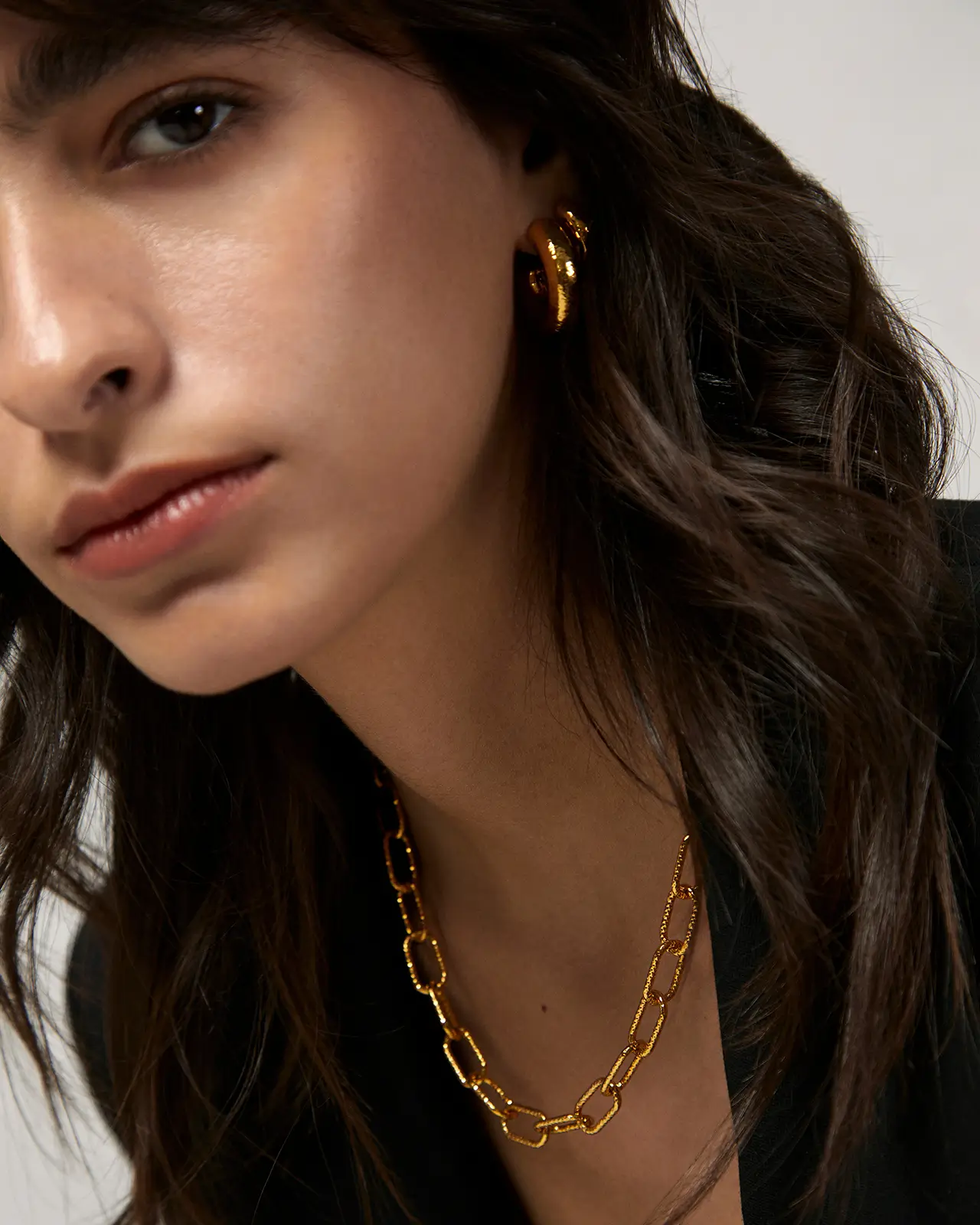 Textured Chunky Necklace - 图片 2